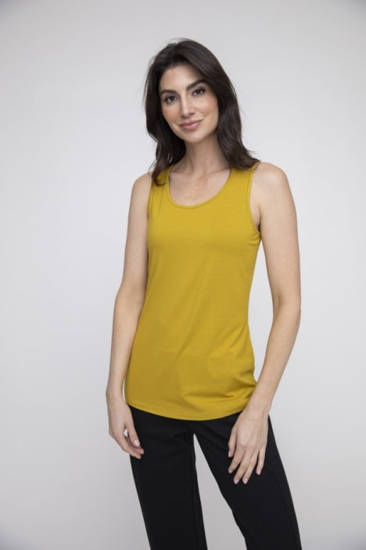 Foundations Knit Layering Tank Gold