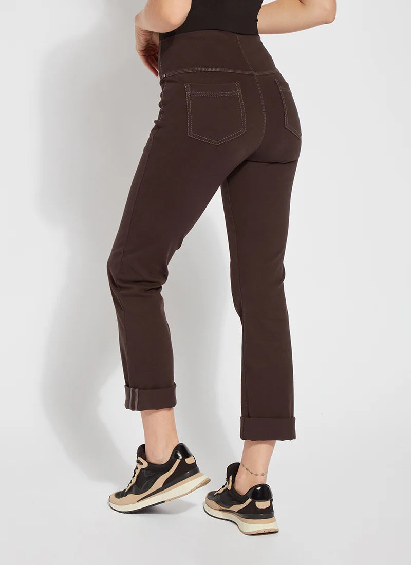 Boyfriend Denim (26" Cuffed Inseam) Double Espresso