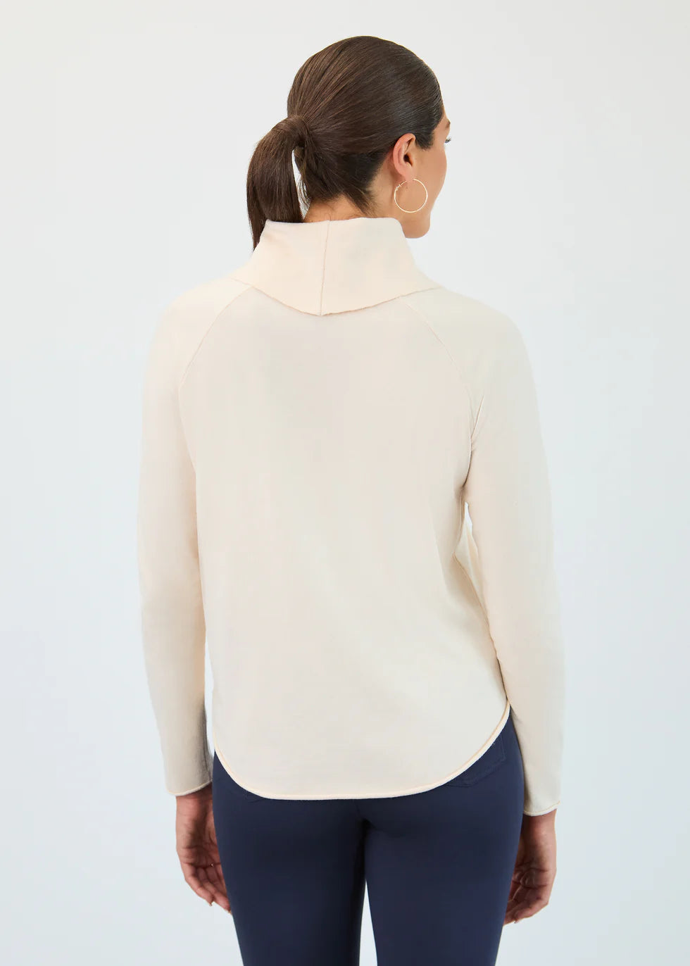 Cowl Neck Sweater, Creme