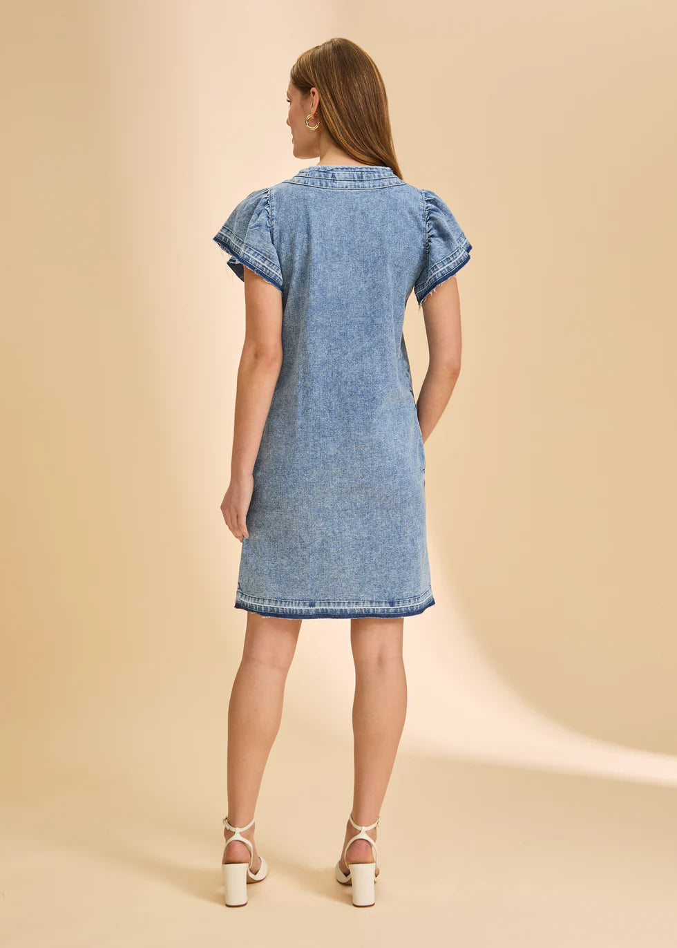 Chambray Shift Dress