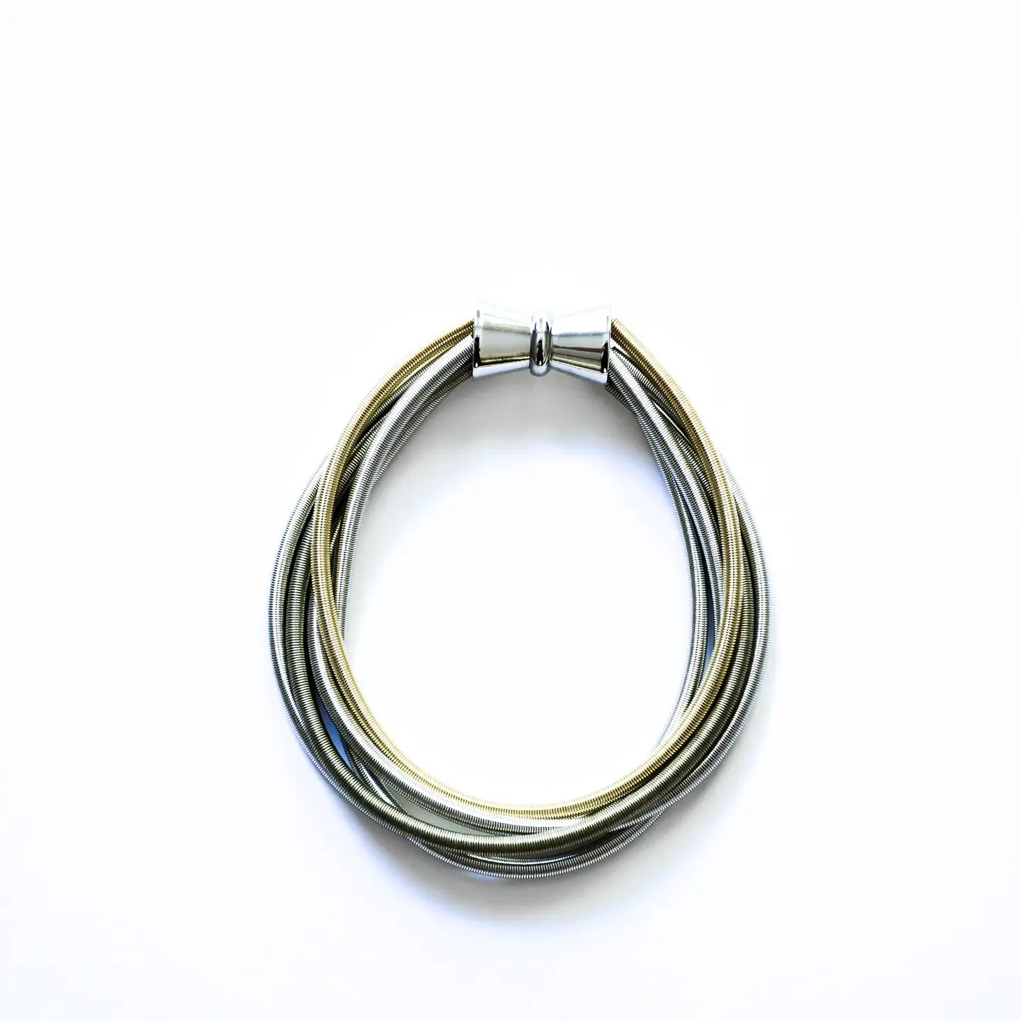 Multi 5 Strand Wire Bangle Bracelet