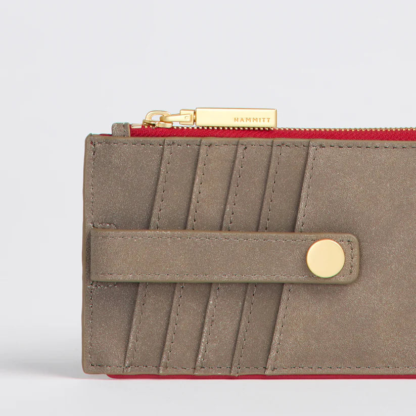 210 West Pewter/Brushed Gold Red Zip