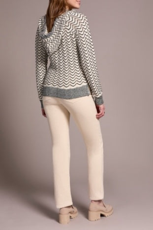 Hooded Sweater With Fringe Detail