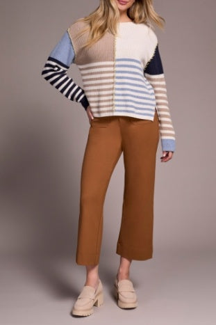 Long Sleeve Boat Neck Sweater Sandstone