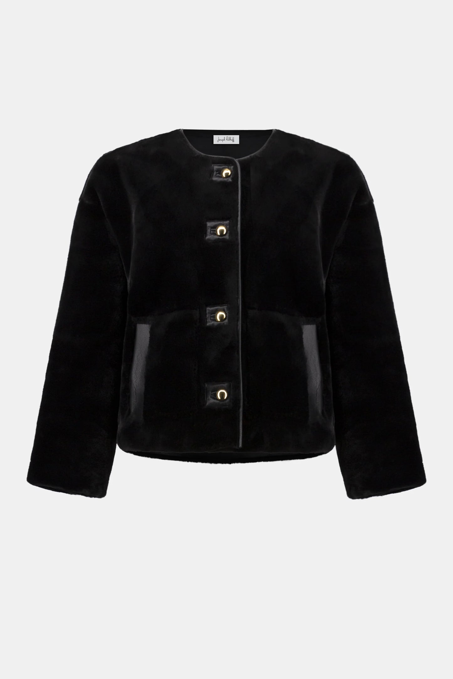 Bonded Faux Fur Boxy Jacket