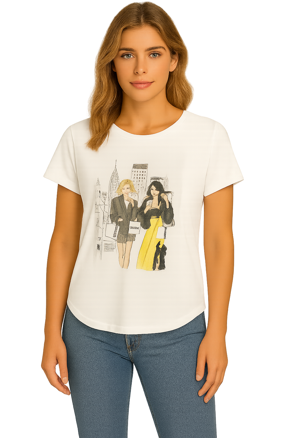 City Chic Besties Graphic Tee