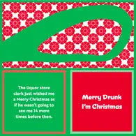 Cocktail Napkin XMAS Merry Drunk