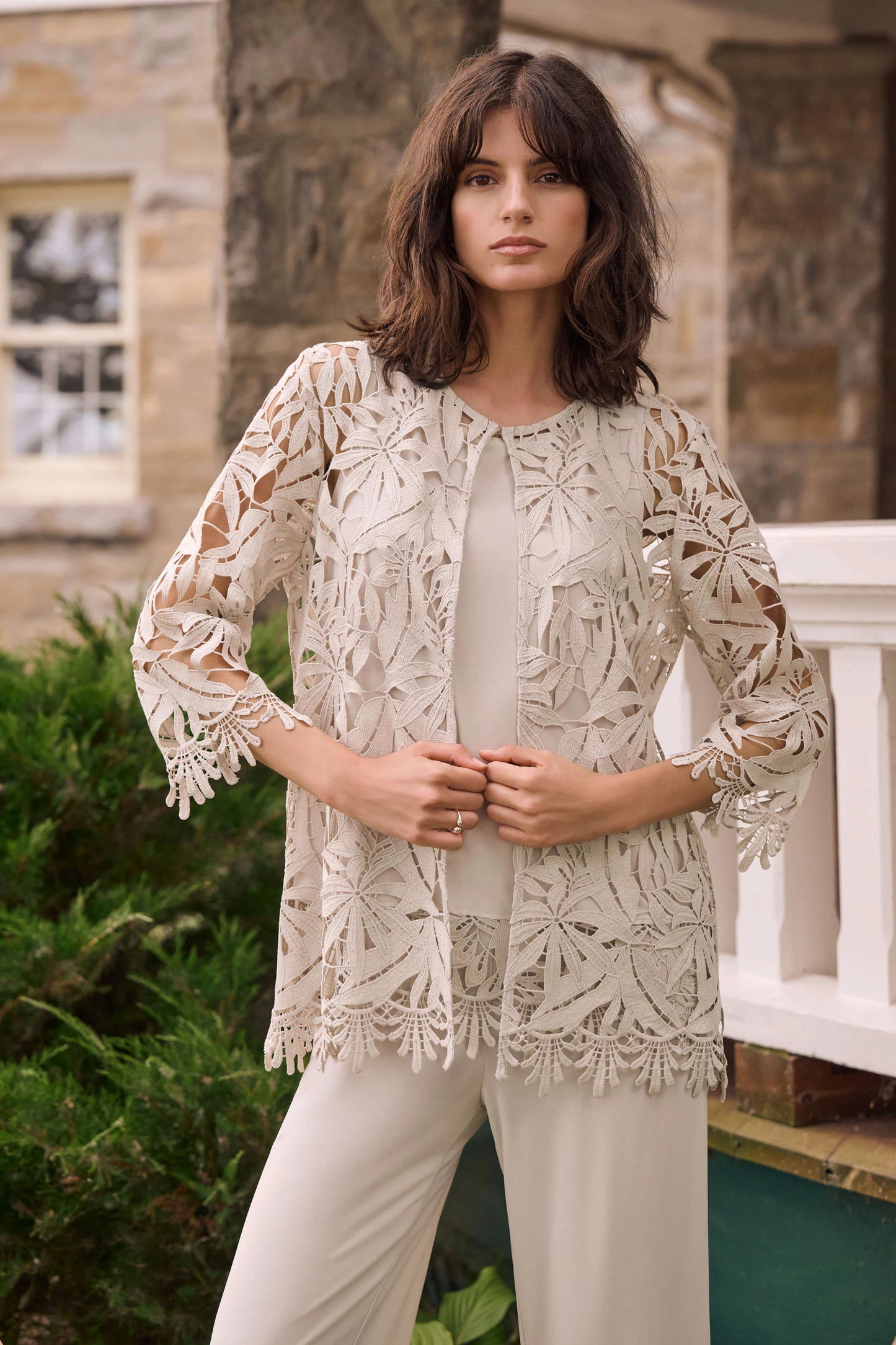 Guipure Lace Straight Cover-Up