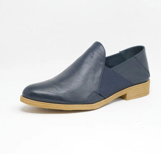 Kefect Navy Leather Shoes
