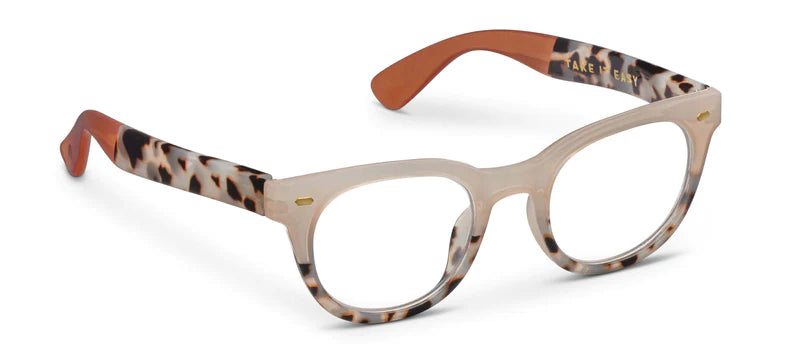 Take It Easy Tan Gray Tortoise/Eyeglasses 1.75