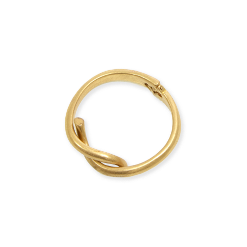 Gold Over Lock Bangle Bracelet