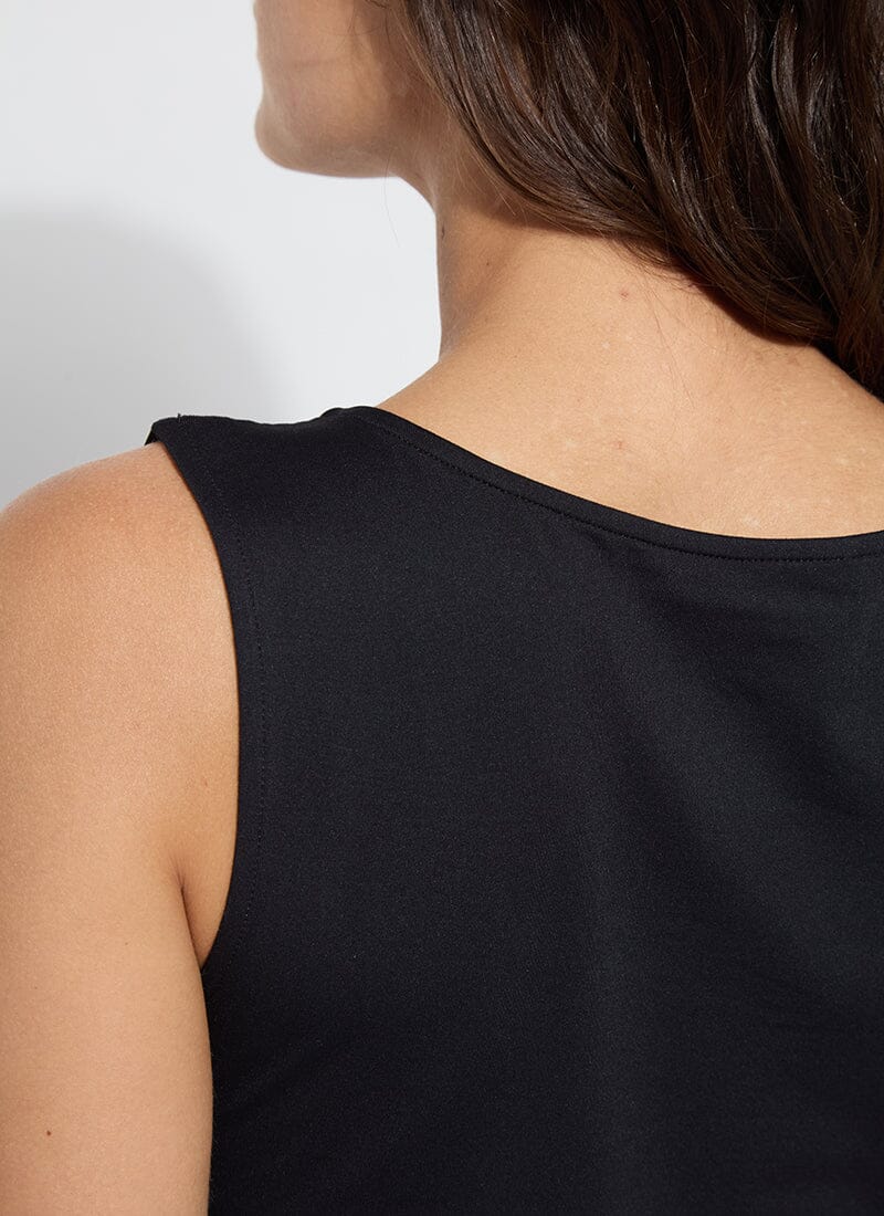 Evie Scoop Neck Tank Black