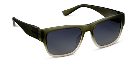 Hank Polarized Sunglasses- Green/Tan