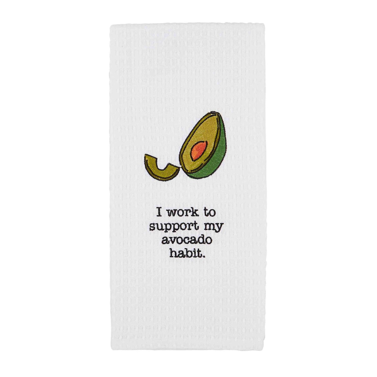 AVOCADO EMBROIDERED TOWEL