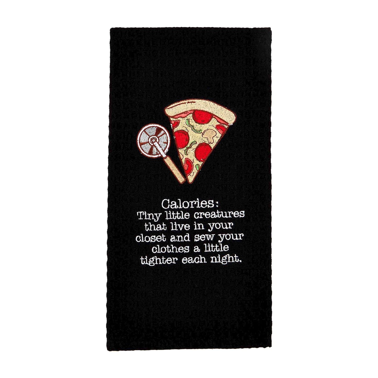 PIZZA EMBROIDERED TOWEL