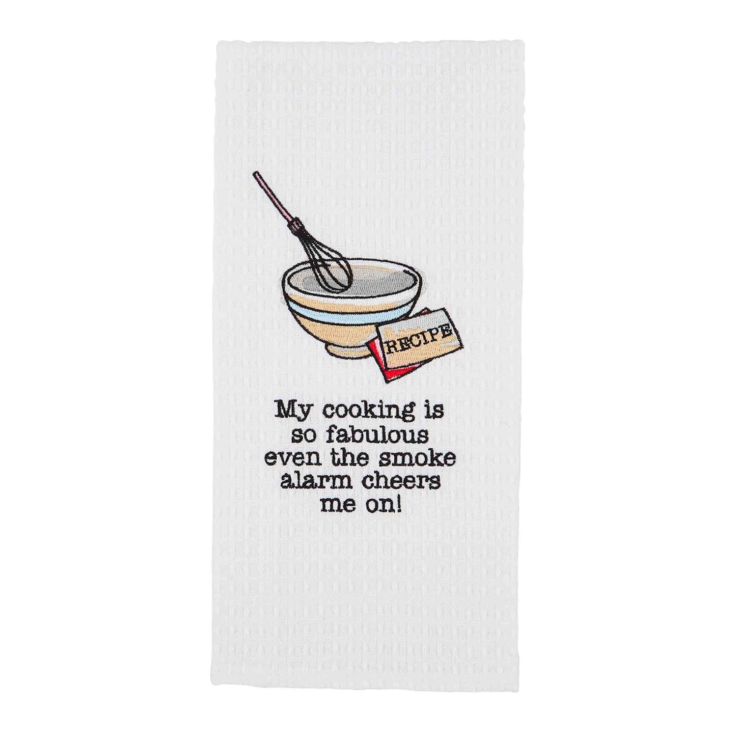 SMOKE EMBROIDERED TOWEL