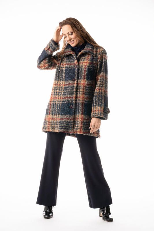 Highland Plaid Coat