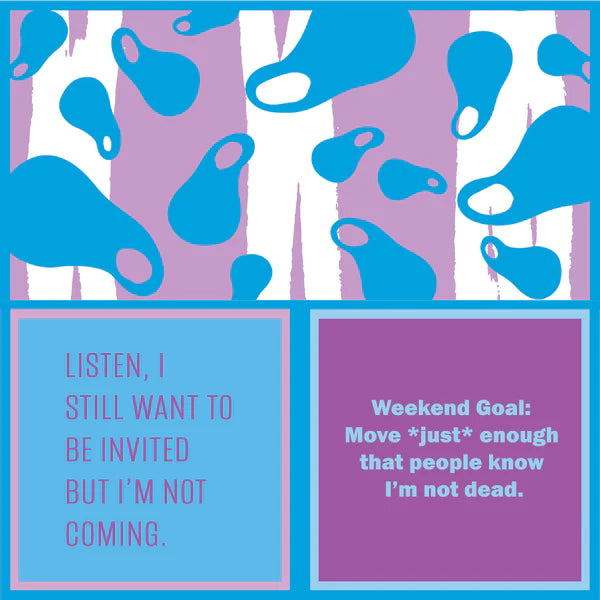 Cocktail Napkin Weekend Goals