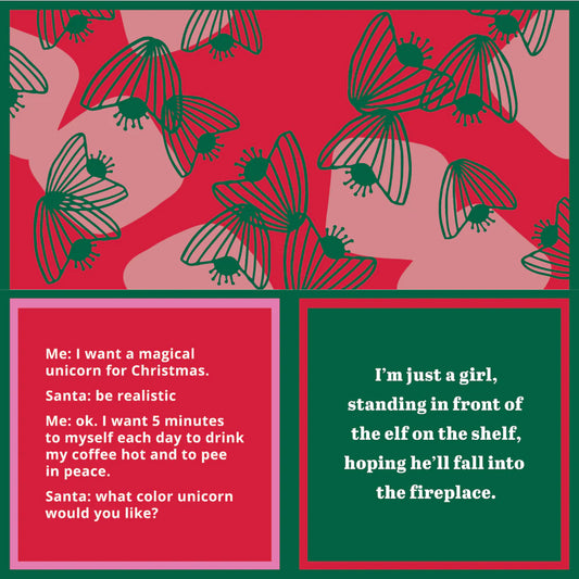 Cocktail Napkin XMAS Elf on Shelf