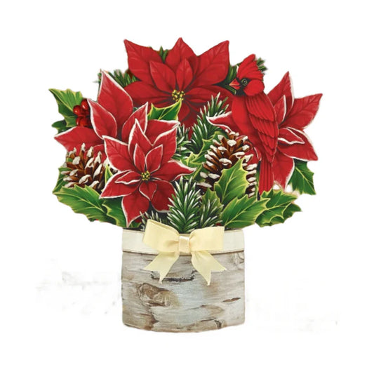 Mini Birch Pointsettia