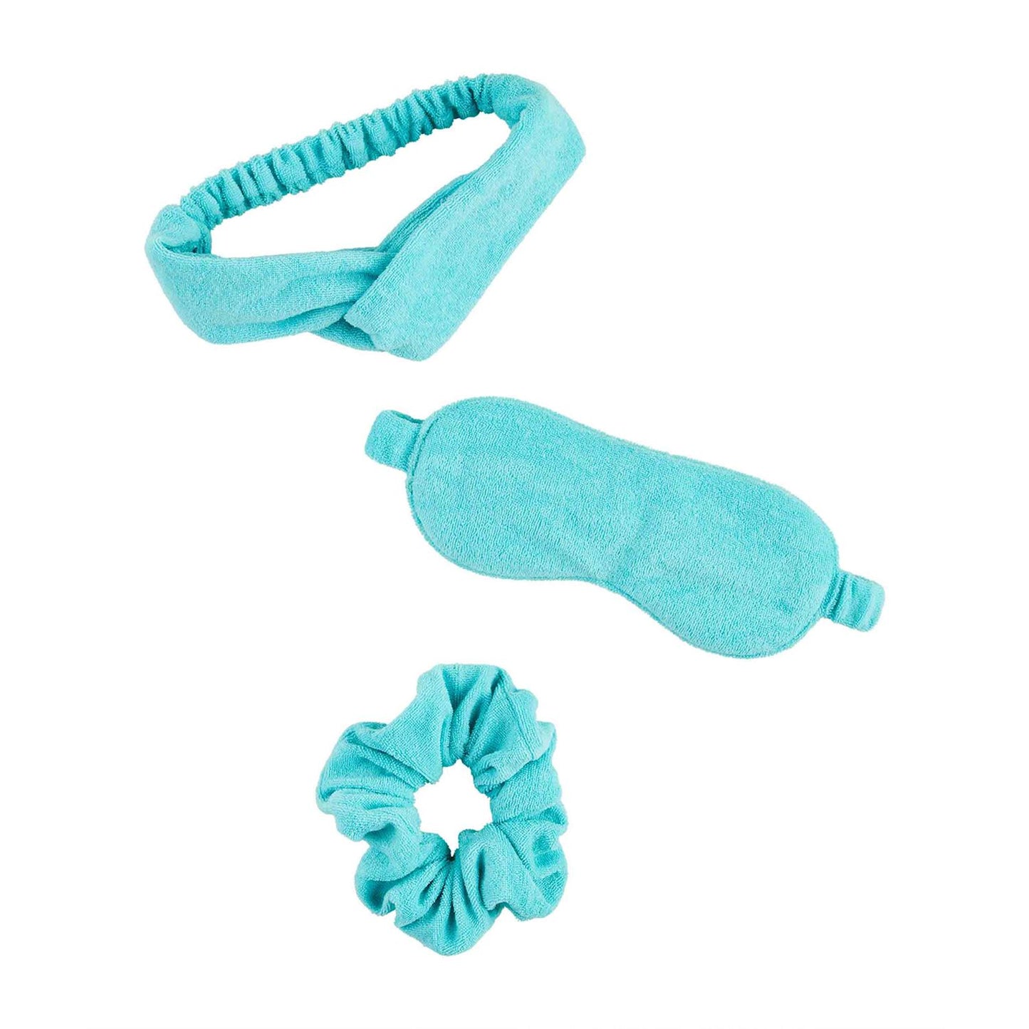 TERRYCLOTH SELF CARE GIFT SET - LIME, PINK, and BLUE