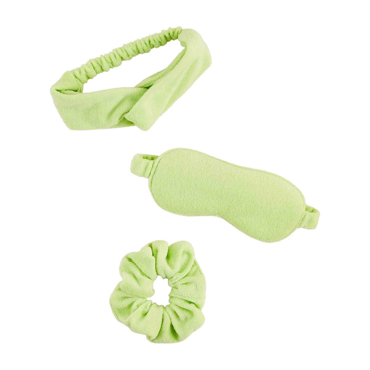 TERRYCLOTH SELF CARE GIFT SET - LIME, PINK, and BLUE
