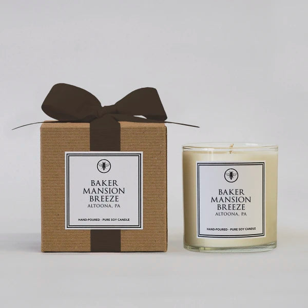 Baker Mansion Breeze Altoona, PA Hand Poured Soy Candle