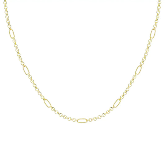 Eclipse Chain Layering Necklace in Gold