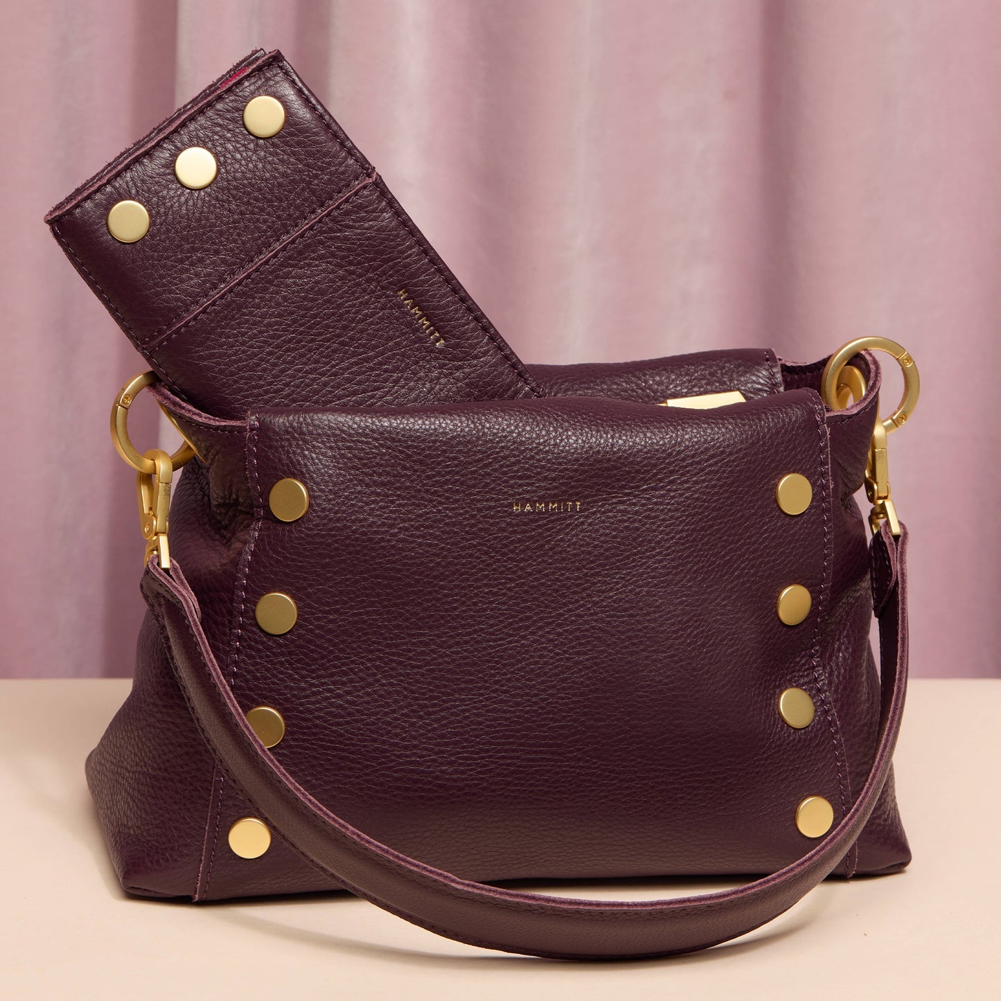 Bryant Med Cabernet Pebble shoulder bag