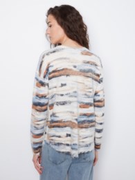 Reversible Printed Plush Sweater
