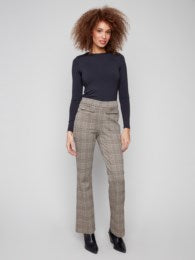 Flare Glenn Plaid Pant With Studded Flaps