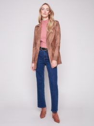 Vintage Truffle Faux Suede Jacket