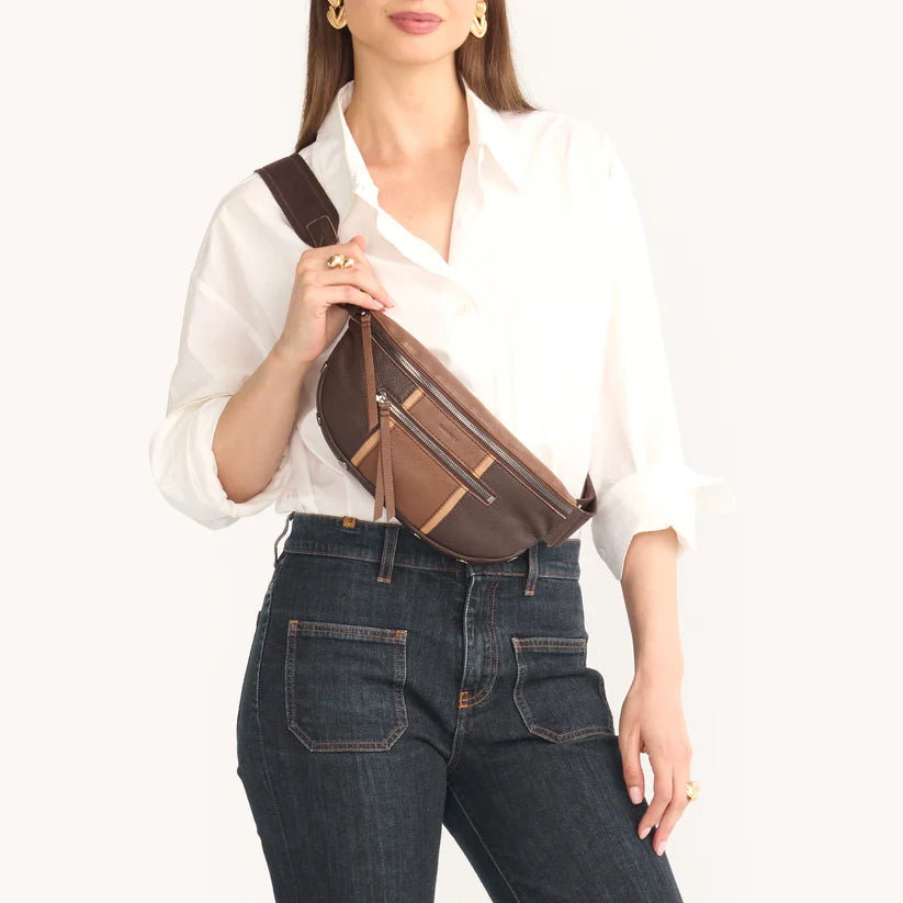 Charles Crossbody Med Orchestra Brown/Gunmetal