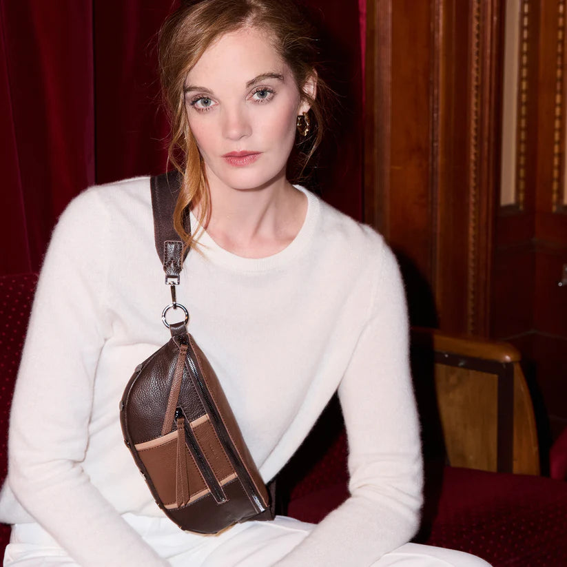 Charles Crossbody Med Orchestra Brown/Gunmetal