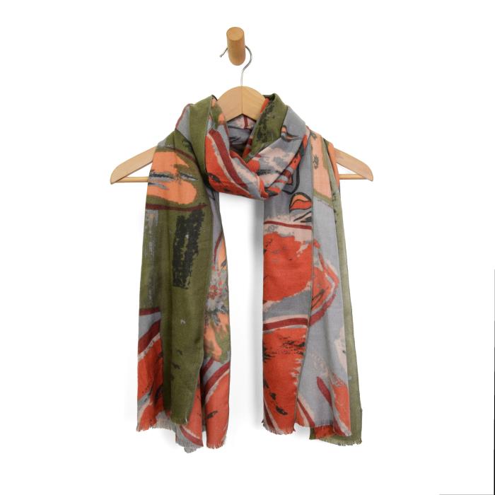 Multi Large Blooms Scarf