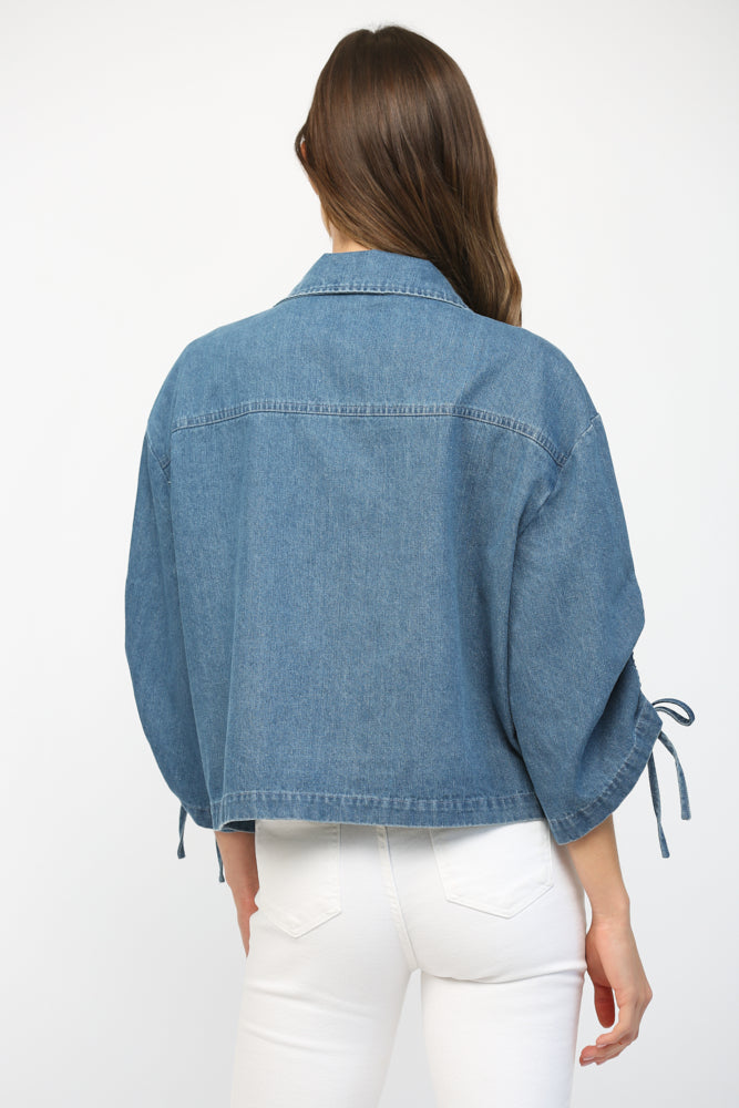 Front Flap Denim Jacket