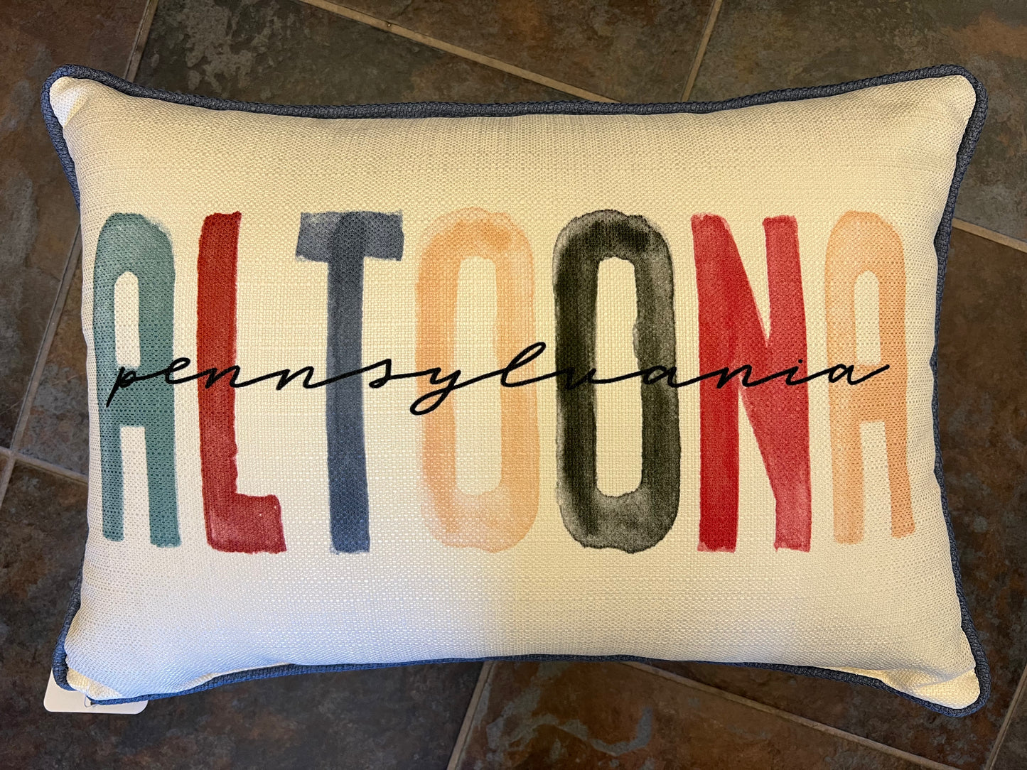 Altoona, PA Earth Tones Poster Pillow
