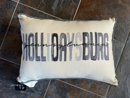 Hollidaysburg, PA Gray Tones Poster Pillow
