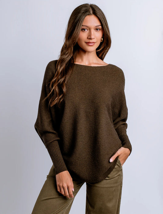 JENA 'RYU' TOP OLIVE TWEED