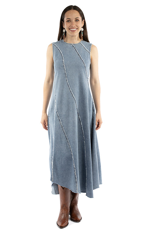 Denim Panel Dress