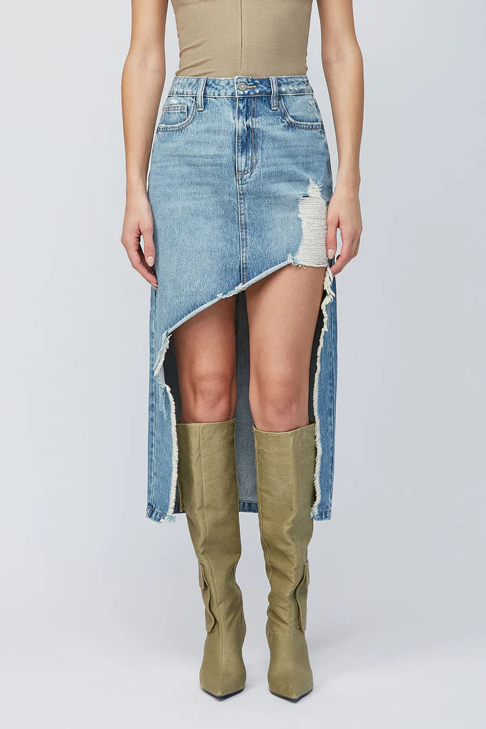 Peyton Medium Distressed Maxi Skirt