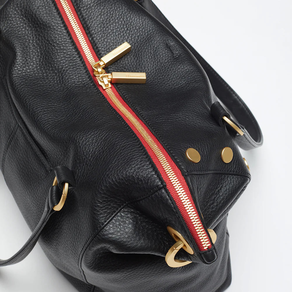 DANIEL LRG Black/Brushed Gold Red Zip
