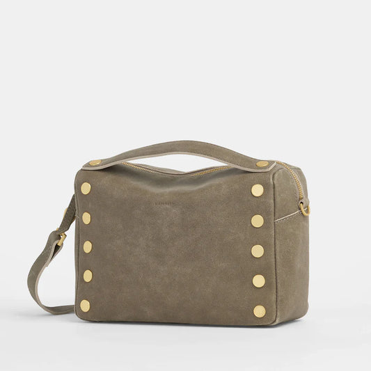Evan Crossbody Med Pewter/Brushed Gold