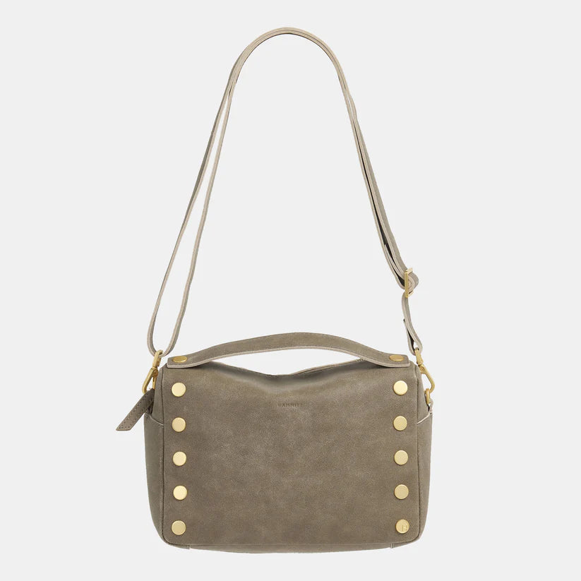 Evan Crossbody Med Pewter/Brushed Gold