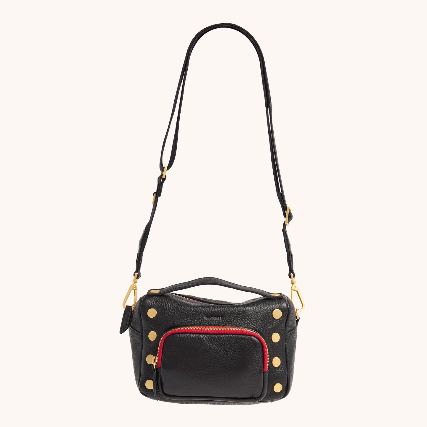 Evan Crossbody Small - Cargo Black/Brushed Gold Red Zip