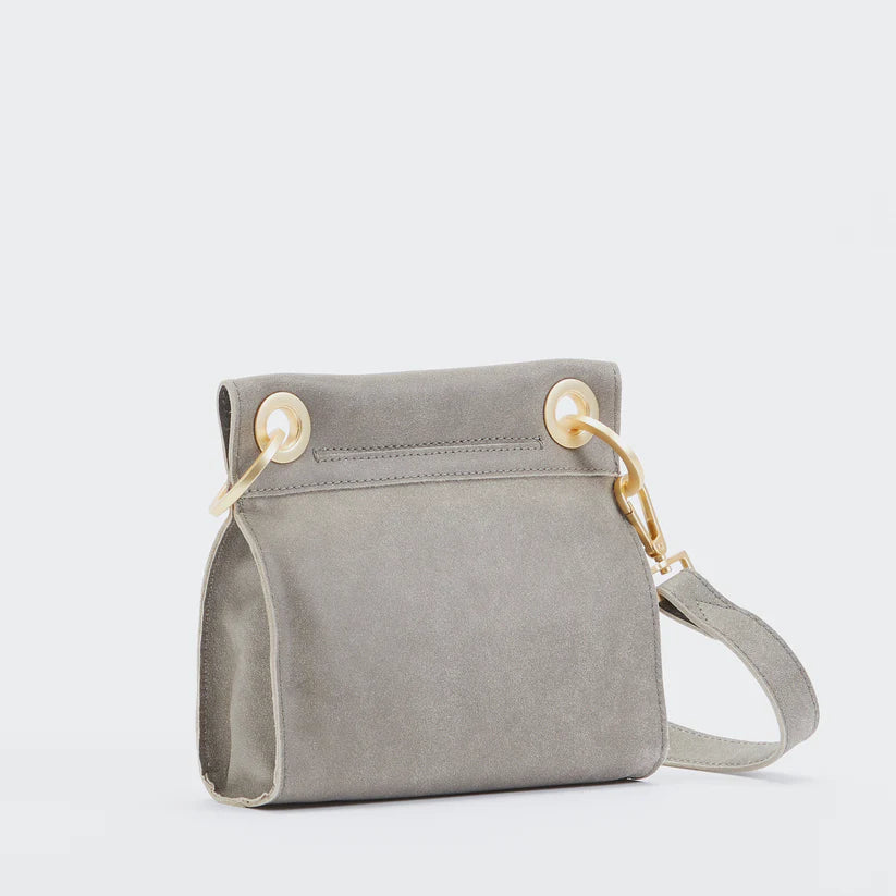 Tony Small Pewter/Brushed Gold Red Zip
