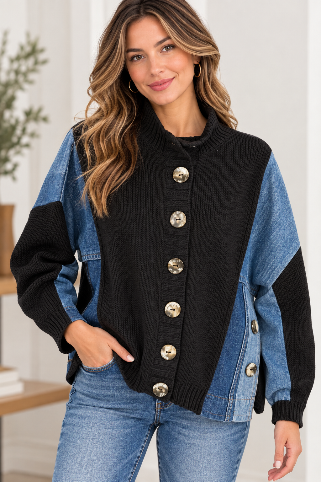 Tia Cardigan Black