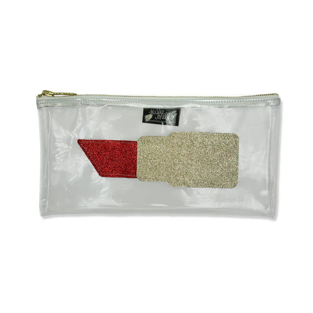 THE LIPSTICK CLEAR CLUTCH