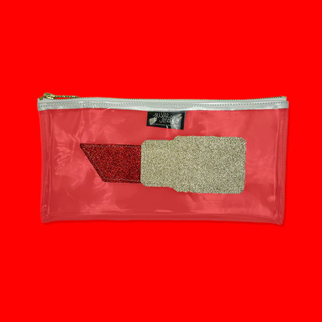 THE LIPSTICK CLEAR CLUTCH