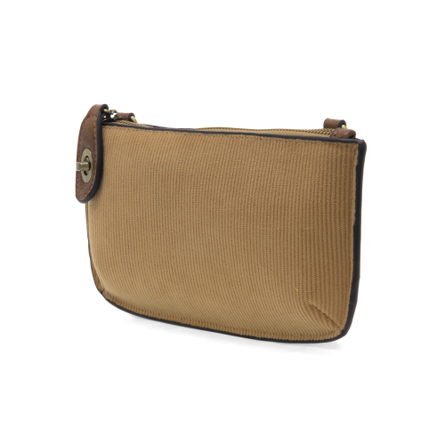 Camel Corduroy Mini Crossbody